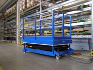 Table élévatrice en acier - Double ciseaux superposés - Modèle SX-0.2-D-90X60-30/110 - Charge 200 kg - Plateau 900x600 mm_2