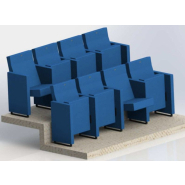 Fauteuil d'amphithéâtre, dossier et assise avec ABS antichoc - Etiuda_2