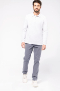 Polo manches longues homme - Réf: K243 - 100% coton - Lavable 60°C - Marque Kariban - Différents coloris et tailles disponibles_2