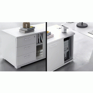 Bench vis-à-vis 2 postes piètement ouvert sur 2 crédences So Martos_2