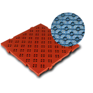 Caillebotis en LLDPE - Norme Europe - Résistance aux chocs - Coloris blanc, gris ou brique_2