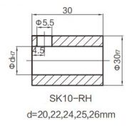 Sk10l - Indicateur de position analogique Sankq - arbre creux max Ø 30 mm - compteur à 5 chiffres et lecture fine_2
