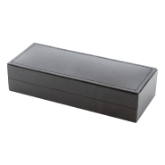 Parure stylo à bille et roller - Embase et corps en caoutchouc - Boîte cadeau noire - Encre bleue_2