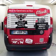 Design graphique contemporain pour marquage semi covering