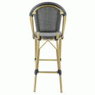 Chaise haute exterieure restaurant Biarritz - BRONZE_2