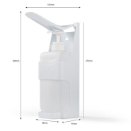 Distributeur Mural Gel GM Capacité 1 Litre - Réf : 490723 avec réservoir amovible et fixation murale_2