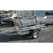 Remorque à bagages DAXARA 198 TE PV - galvanisée, équipée avec capot ABS, rails vélo et accessoires_2