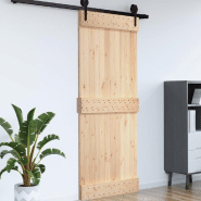 Vidaxl porte narvik 100x210 cm bois massif de pin 154435_2