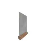 Porte menu de table en bois brut avec plexiglass - Lot de 2 - Référence : LSTF57BRUT-PLEXIA4_2