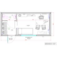 Studio autonome avec options de toiture végétalisée
