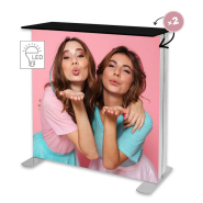 Comptoir publicitaire LED double face - Eclairage LED intégré - Design lumineux et attractif_2