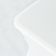 Nappe élastique blanche pour table pliante 180 cm avec réhausseurs - élasthanne et polyester_2