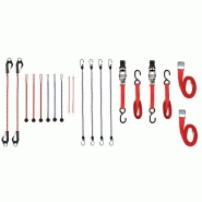 PEREL - Coffret 20 pièces sangles d'arrimage avec crochets - 936242_2