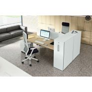 Take Off - Bureau open space Mahora - Plateau mélaminé personnalisable avec options multiples_2