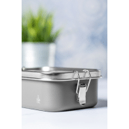 Boîte à lunch en acier inoxydable recyclé - 750 ml - corps coloré et couvercle contrasté_2