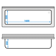 Plonge batterie 180x70cm sur meuble_2