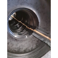 Protection de vérins avec soufflet en caoutchouc et fermeture éclair