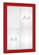 Vitrine extérieure Tradition peinte - Affichage simple face, 2 à 18 A4, Plexichocs 4 mm_2