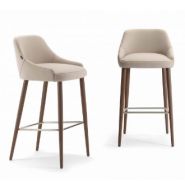 Adima 07 - Tabouret de restaurant Torre - Hauteur 102 cm - Réf. 3886 - Bois frêne et repose-pieds métal_2