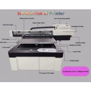 Imprimante UV à plat DS-6090UD - Focus Technology Co., Ltd. - Taille d'impression 600mm x 900mm - Têtes Dx7 pour vernis blanc et couleur 3D_2
