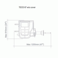 Équilibreuse électronique TECO 67 - pour roues de voitures, fourgons et motos - version avec Laser et illuminateur jante_2