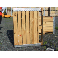 Caisse palette bois pour gravats, outils ou bois de chauffage