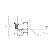 Structure multi-jeux 3 à 5 ans - Unimini Imse 8046914 - Hags - Poteaux bois et panneaux HPL_2