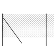 Vidaxl clôture à mailles losangées anthracite 1x25 m 153961_2