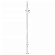 Vidaxl portail de jardin 100x150 cm acier inoxydable 376483_2