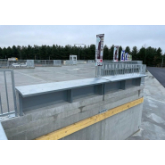 Dispositif de sécurité, barriere anti-chute pour tous quais de déchetterie_2