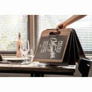 Planche porte-menu à anneaux gamme Walnut | Securit - CU930_2