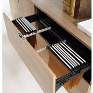 Armoire 2 tiroirs pour dossiers suspendus (L : 100 cm x P : 42 cm x H : 76,60 cm) So Laroya_2