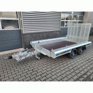 GTM 3m x 1m50 Gooseneck porte engin 2 x essieux 1800 kg_2