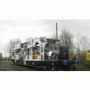 Wagon à déchargement continu WDCO - transfert de ballast avec trémie et convoyeurs intégrés_2