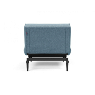 Innovation Living - Fauteuil-lit convertible Splitback Styletto 90x115 cm - Pieds fuseau noir - Tissu Mixed Dance Light Blue_2