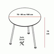 Table ronde New Shool - MDD - Blanc, 70_2