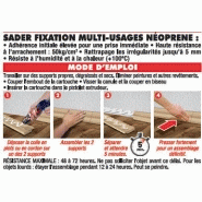 SADER fixation multiusage - Colle néoprène mastic - Prise immédiate tous matériaux - 310ml blanc_2