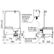 Appareil HUMIDE 800 pour un nettoyage mécanique précis des semelles