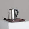 Plateau d'accueil WOODY en bambou acajou - 1L avec bouilloire économe en énergie - SKU: F-776-WT05B_2