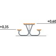 Table de pique-nique Hallon réf 8042474 - Hags - 1800x1300 mm - 62 kg_2