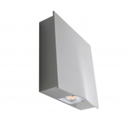 Applique Aldiola IP66 LED COB 12W 3000K Gris - 1800 lumens - Éclairage vers le bas - Aluminium et verre_2