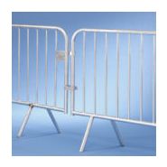 B328VGA barrières urbaines - Mottez - finition galvanisée à chaud - barrière de police 1,98m_2