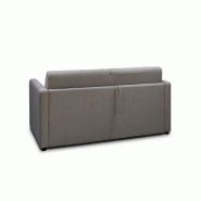 Canapé CanapExpress Grandiose - Matelas Memory 22 cm - Convertible métal 160 cm - Tissu tweed gris_2