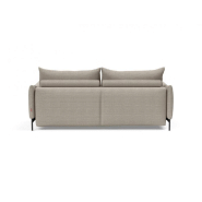 Canapé design convertible Malloy - Innovation Living - pieds métal - lit 150x200cm - tissu Kenya Gravel_2