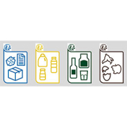 Module tri sélectif modulable en tôle acier galvanisé - 2 à 4 modules - 100L par module_2