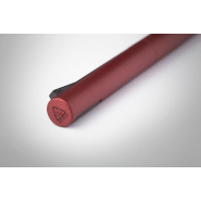 Stylo à bille en aluminium recyclé - couleur métallisée mate - encre bleue - bordeaux - 18g_2