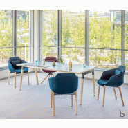 Table rectangulaire pieds en bois Ogi - MDD. - Anthracite, Avec mediaBox_2