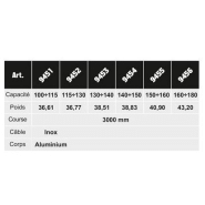 Équilibreur enrouleur 9451-9456 - capacité 100 à 180 kg - câble inox - corps aluminium_2