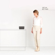 Poubelle composteur de cuisine avec grande poignée en acier inoxydable - Modèle de table de 1.8 litres - Brabantia SinkSide - Dark Grey_2