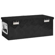 Vidaxl boîte de rangement noir 60x23,5x23 cm aluminium 152249_2